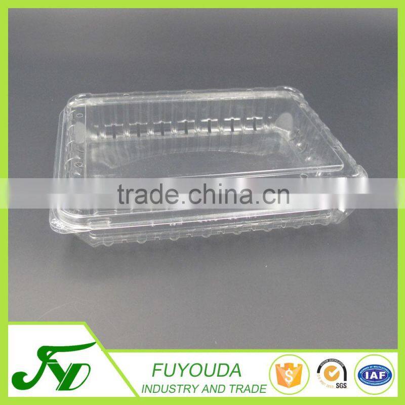 Fashion design clear takeaway plastic fruit container