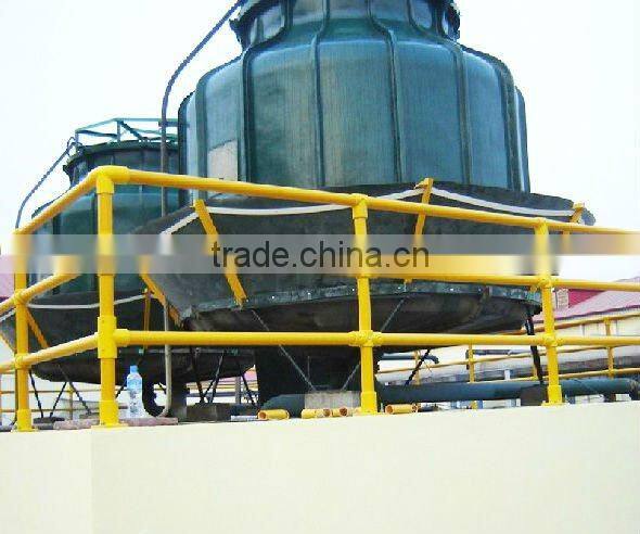 chemical resistant FRP fiberglass round guardrail fence, frp handrail for chemical plant, water treatment