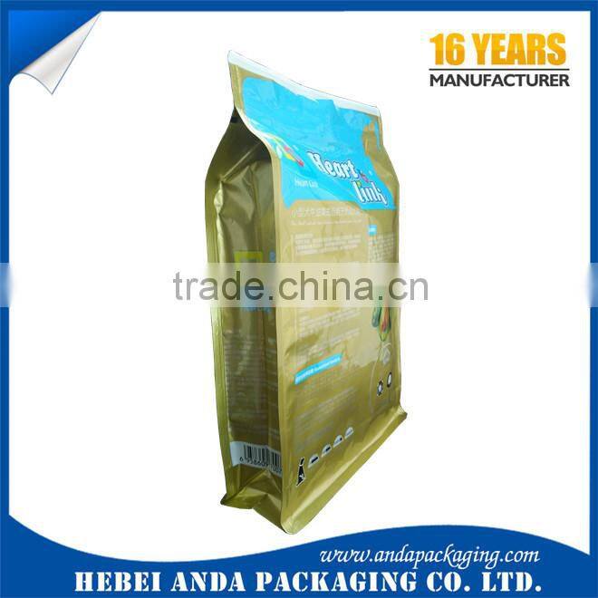 Top grade 15kg dog food foil bag /metalized laminated bopp dog food bag 1kg