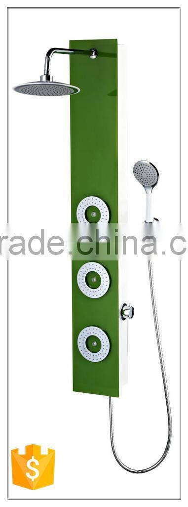 multifunction green bath shower rain shower shower columntempered shower panel faucet hydro generator