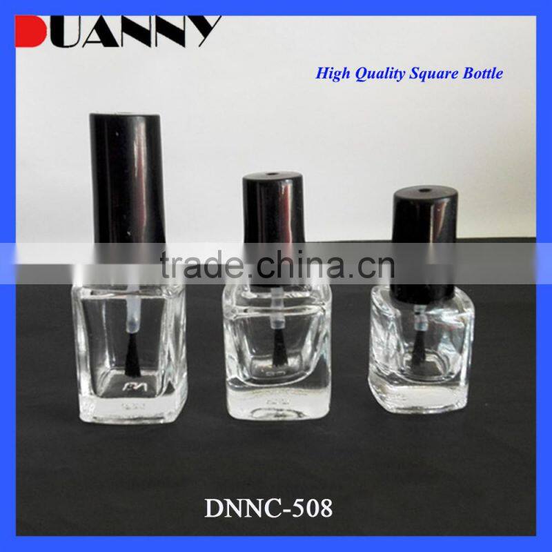 Clear Glass Nail Polish Bottle with White Cap Packaging,Clear Nail Polish Bottle with White Cap