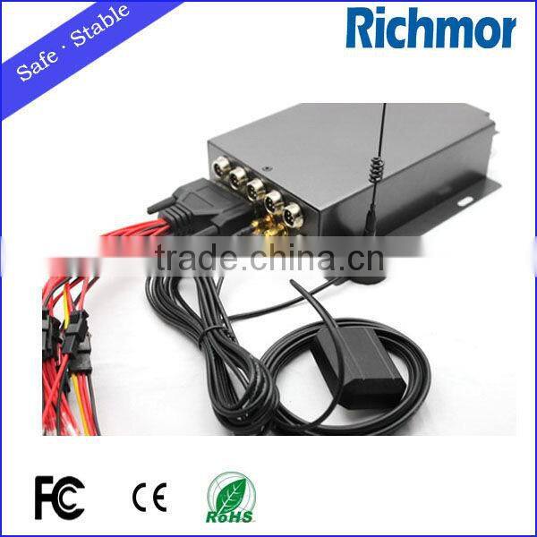 Professional Car Power Supply Design 4CH Mobile Car DVR Shock Proof Support Software Upgrading Customized Function