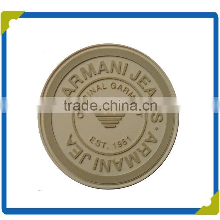 rubber logo patches/rubber patch logo