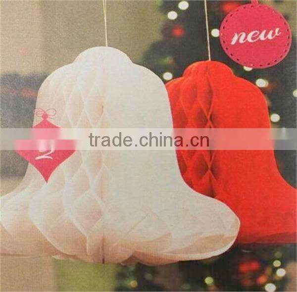 Christmas Bells honeycomb decorations
