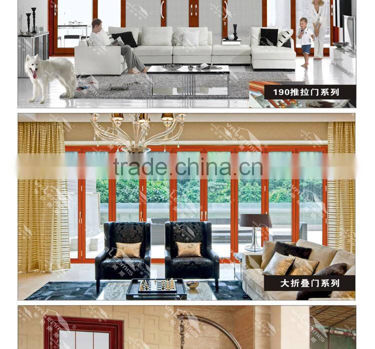 The latest residential design aluminum double-layer glass sliding door