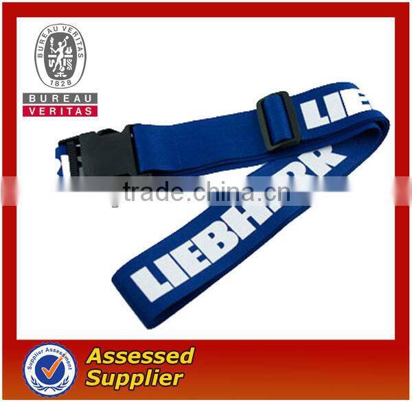 custom strong polyester luggage belt/luggage strap