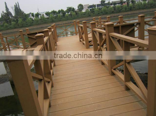 Outdoor wood plastic composite for handrail and fence with waterproof and moisture-proof feature