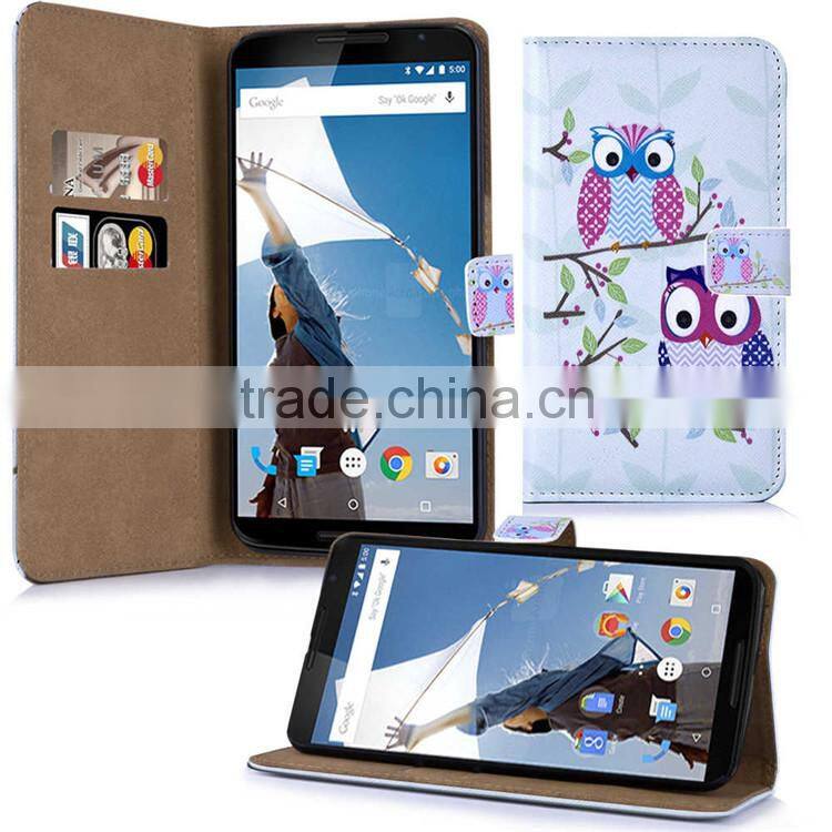 2015 New Leather Case,Printed Wallet Flip Leather Case For Nokia 640 640XL