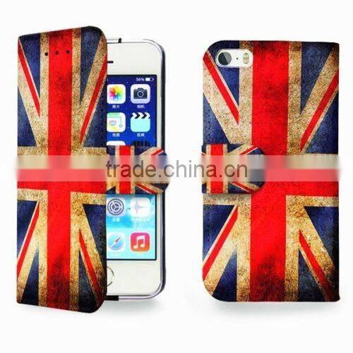 wholesale hot selling Leather Flip wallet mobile phone case cover for iphone SE