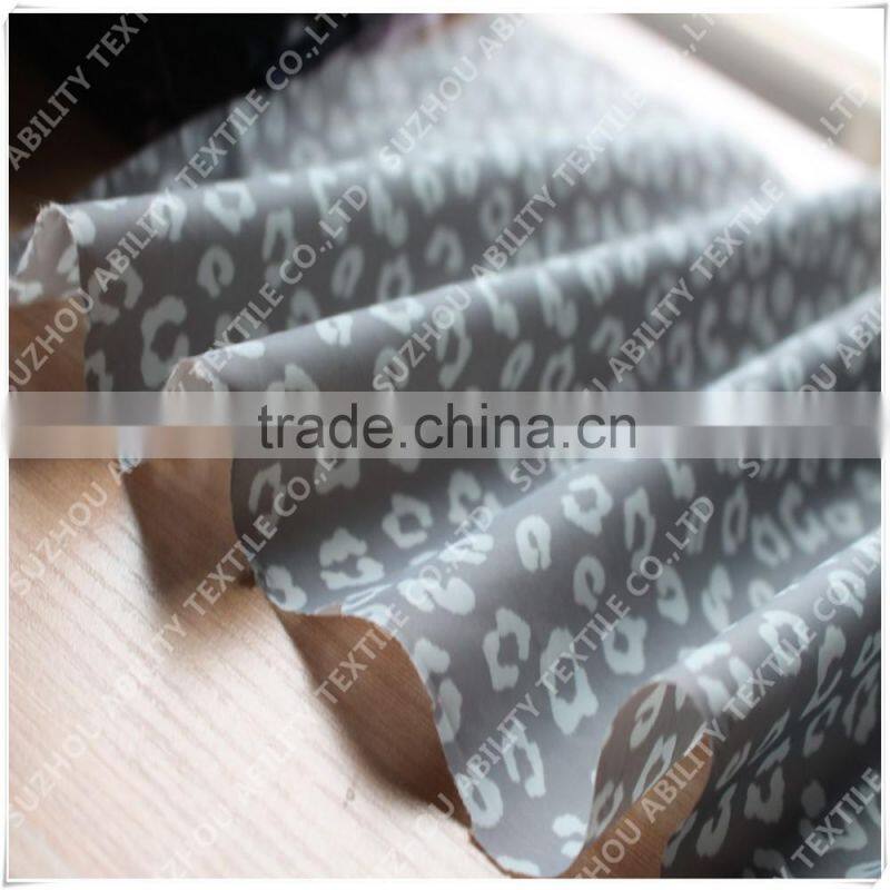 Leopard Sublimation Print Silk Dress Fabric