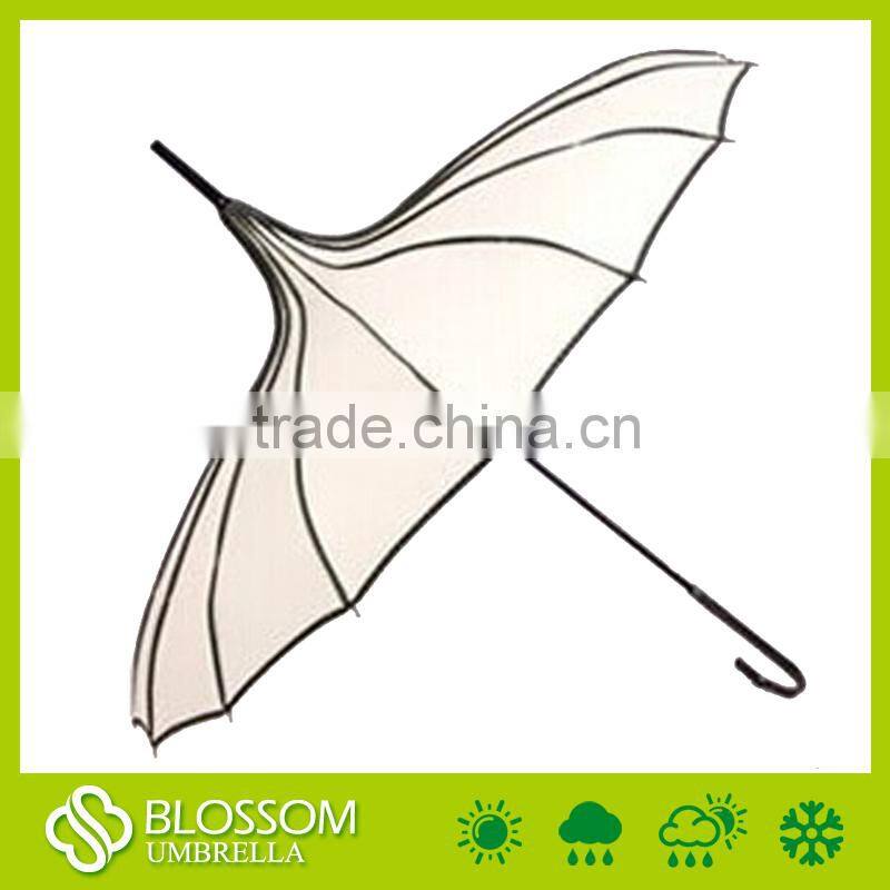 Pagoda umbrella,wedding stick red umbrella