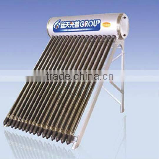 compact non-pressurized solar water heater with 58x1800mm solar heat tubes