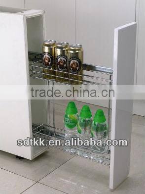 TKK kitchen metal side pull out basket