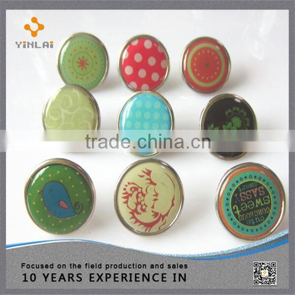 Metal decorative epoxy craft brads