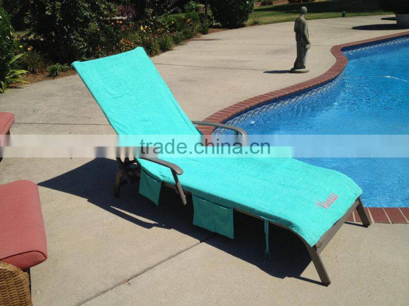 China supply Multi functional microfiber microfiber beach towel lounge chair cover