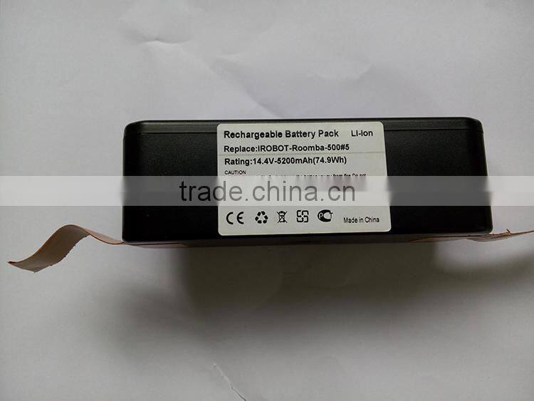 14.4V 5200mah replacement battery pack iRobot Roomba Lithium battery