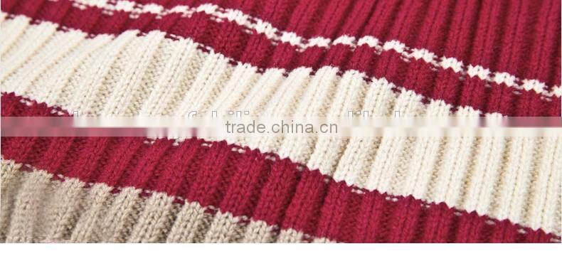 new spring collar butterfly stripes five points sleeve knitted sweater for woman clothes 2015