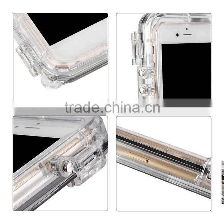 Consumer Electronics wholesale mobile phone accessory waterproof case for iphone 6/6S, Phone case with Adaptor for Extreme sport