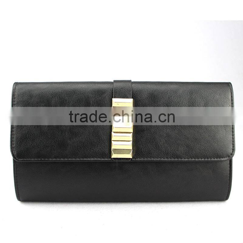 Handcee Hot Sales Black PU Shoulder Bag For Lady Handbags Winter 2015