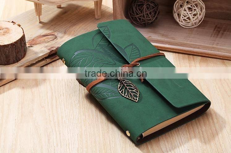 metal leaf decorating notebooks with 6 metal rings binder