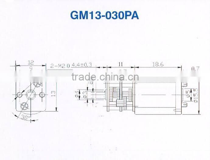 GM13-030 5V Quiet High Torque Low Speed DC Gear Motor for Smart door lock actuator