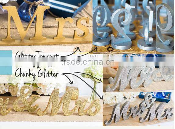 2016 new design stainless steel number signs,table decoration letter for wedding reception