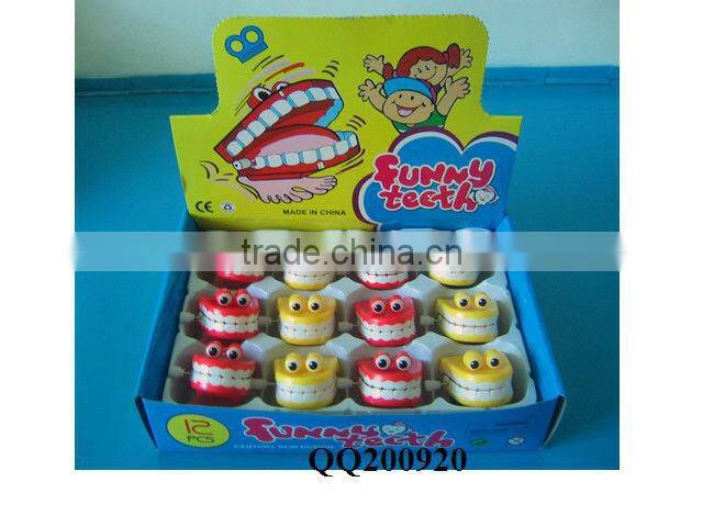 Plastic wind-up jumping eyeball