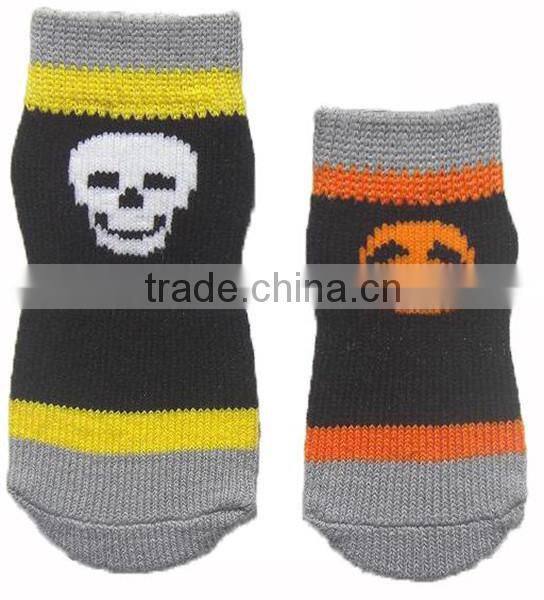 Adorable dog knitting socks / scratch prevention pet sock anti-slip stocking