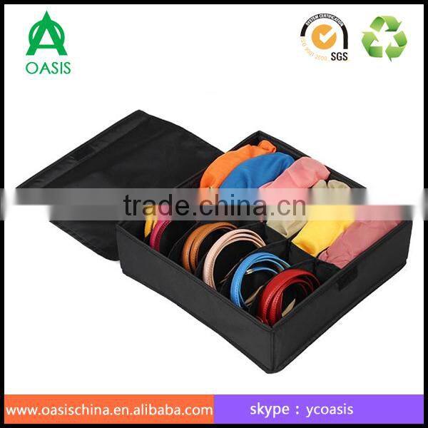 Hot sale 12 drawers cute underwear storage box with lid