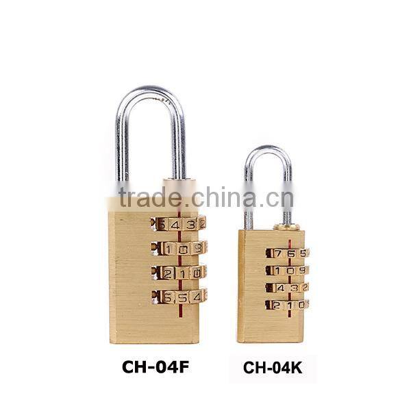 2015 Hot Sale 60MM Security Brass Padlock 4 digital combination locks