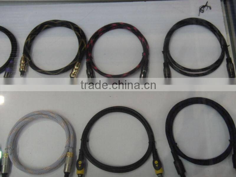 Digital Optical Audio Toslink Cable with Nylon Mesh High Quality