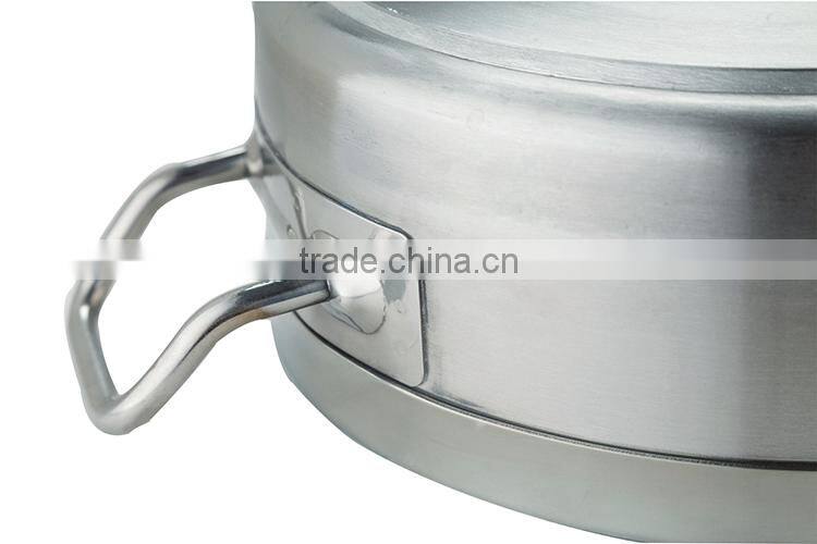 120L big size high quality rust resistance stainless steel commerical kitchen cooking pot with double-ply bottom 2015 best sale