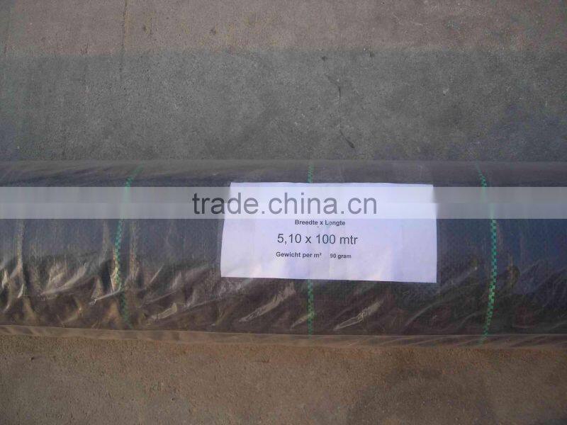 Black pp woven fabric