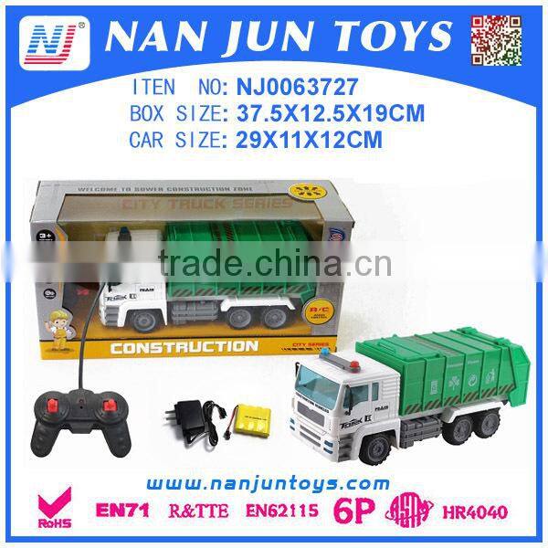 Sanitation truck model toys rc car radio control car for kids popular