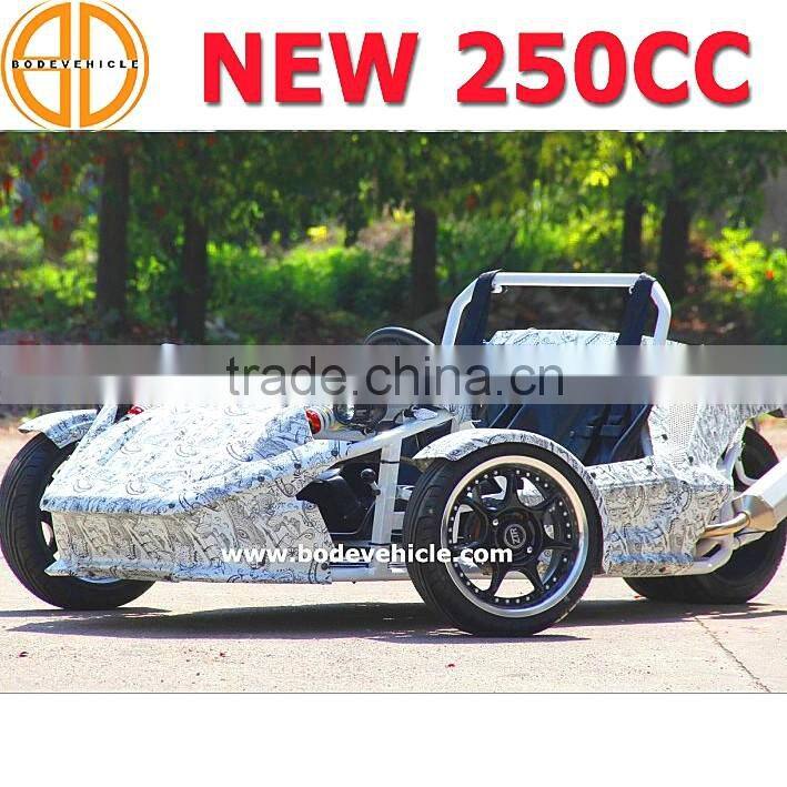 NEW chinese three wheel motorcycle 4 gears 3 wheel motorcycle with one reverse gear,manual cluth 250cc (MC-369)