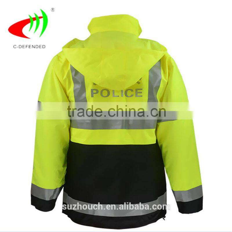 100 polyester police reflective jacket safety jacket