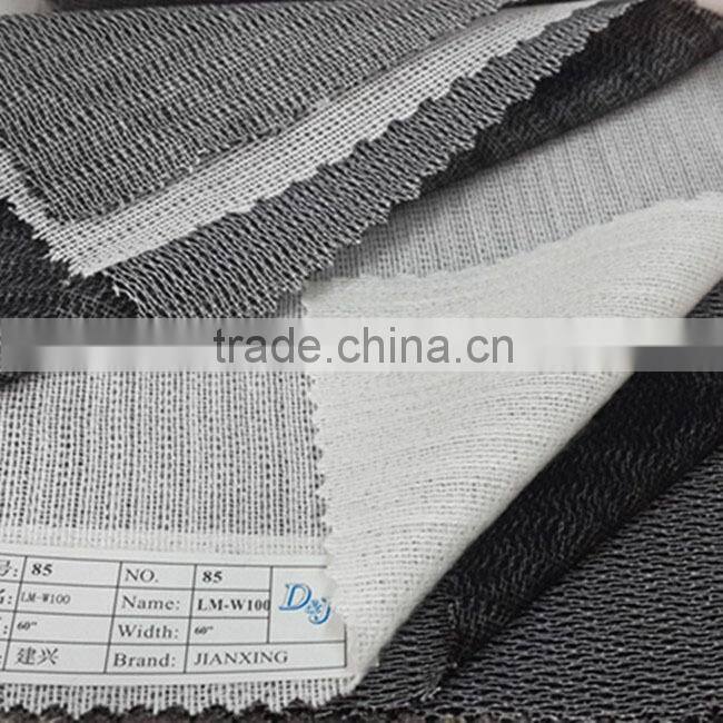 Best price fusible woven knitting interlining for garment