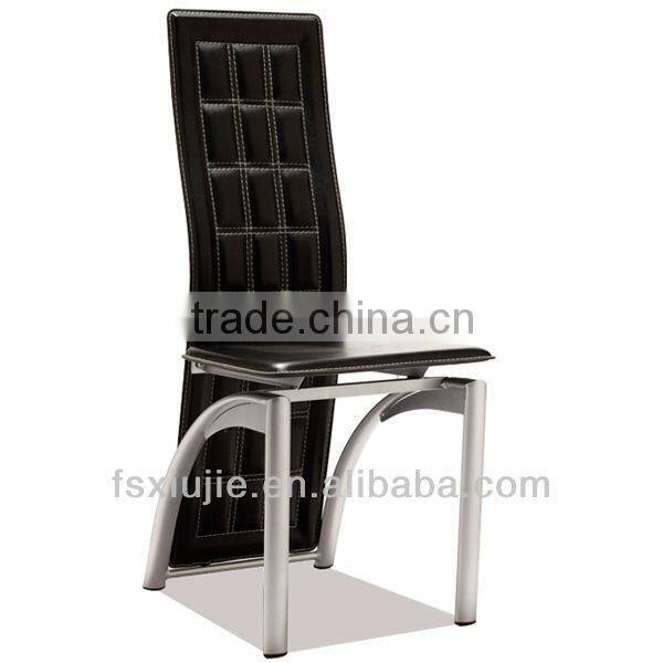Modern Elegant Leather Metal Dining Table and Chairs Z608-1