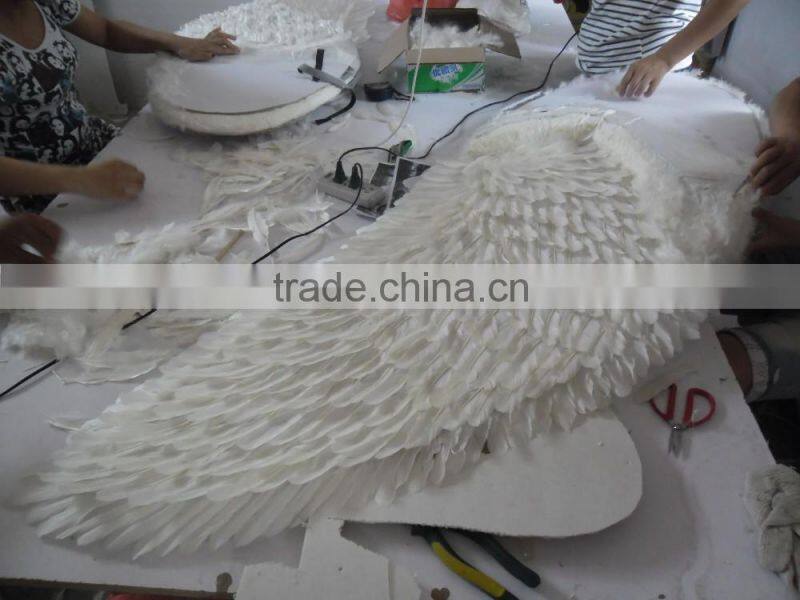 beautiful customized colorful fairy wings made of feathers for party