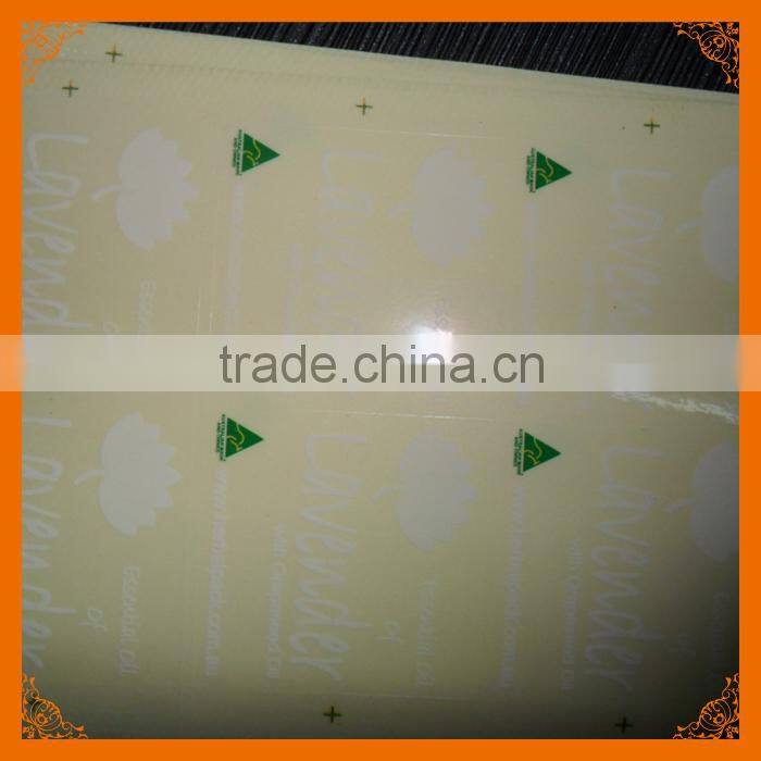 custom printed transparent pvc sticker