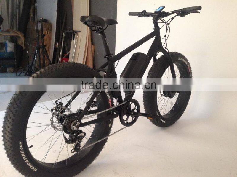 riding on beach snow road electric bike