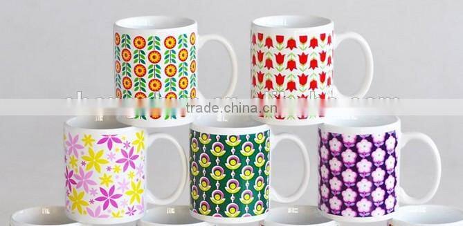 Beautiful porcelain coffee milk mug ceramic funnel shape mugs
