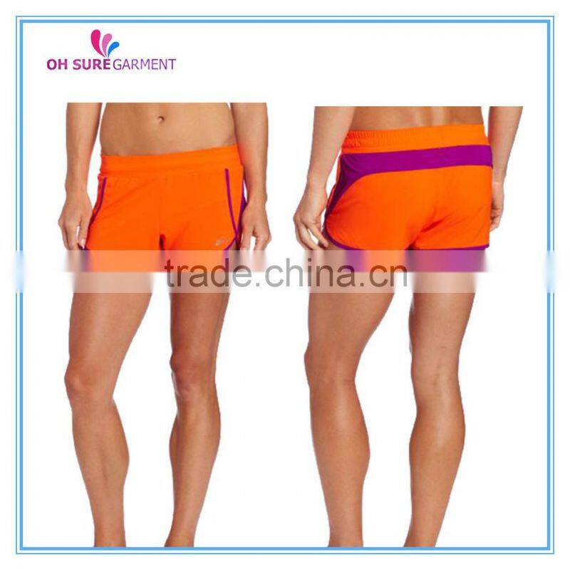 100% polyester dry fit mesh shorts for lady