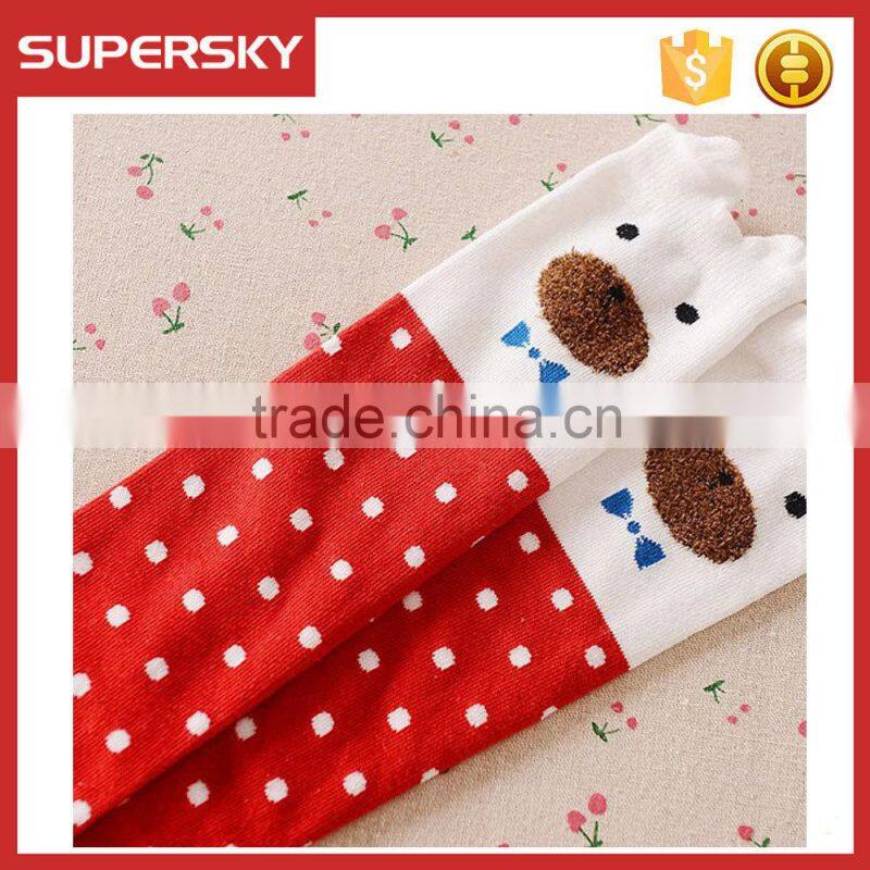 A-265 chidren boot socks leg warmers cute cotton baby fox socks kids knee high fox socks