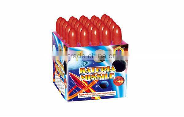25S 1.4G UN0336 Bateria Missile loud fireworks