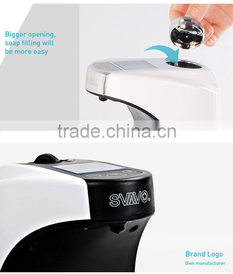 V-480 automatic wall public hand sanitizer dispenser,auto soap dispenser with LCD