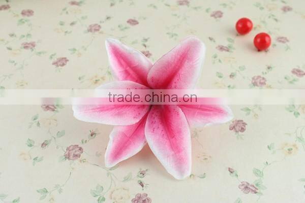 Customized pink calla lily flower head artificial flower