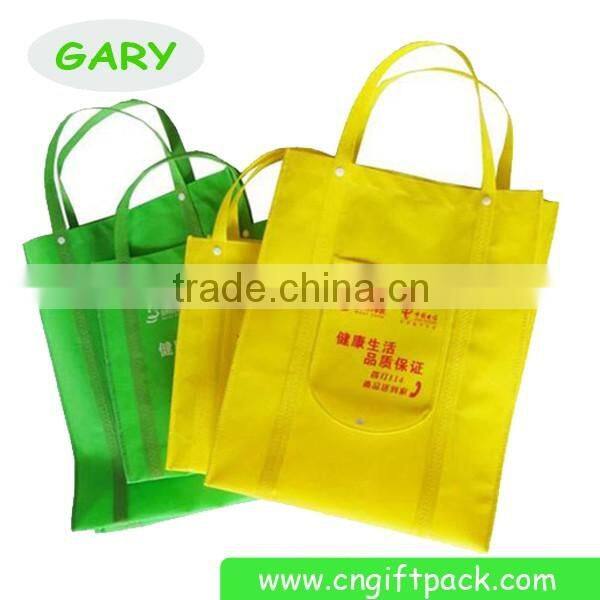 Red Black Non Woven Foldable Tote Bag Print