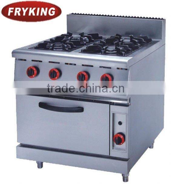 gas range with 4 burner and oven