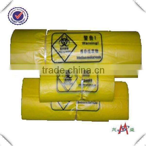 LDPE big size flat top garbage bag with plastic drawstring